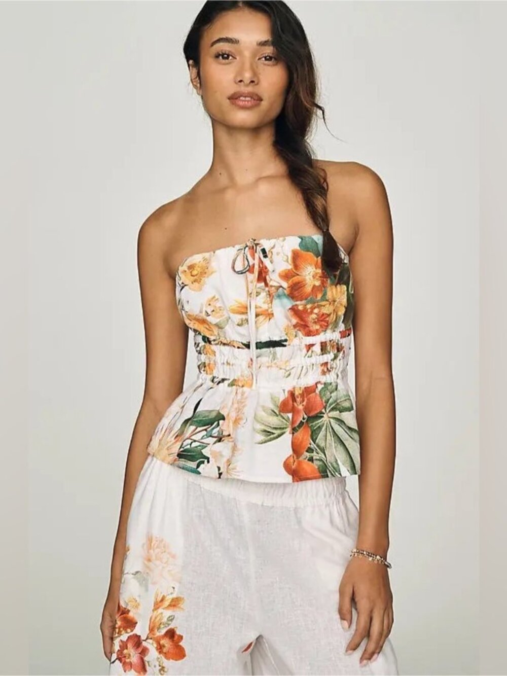 NWT Size S - Somerset Strapless Blouse Linen Cotton (US$ 108)
